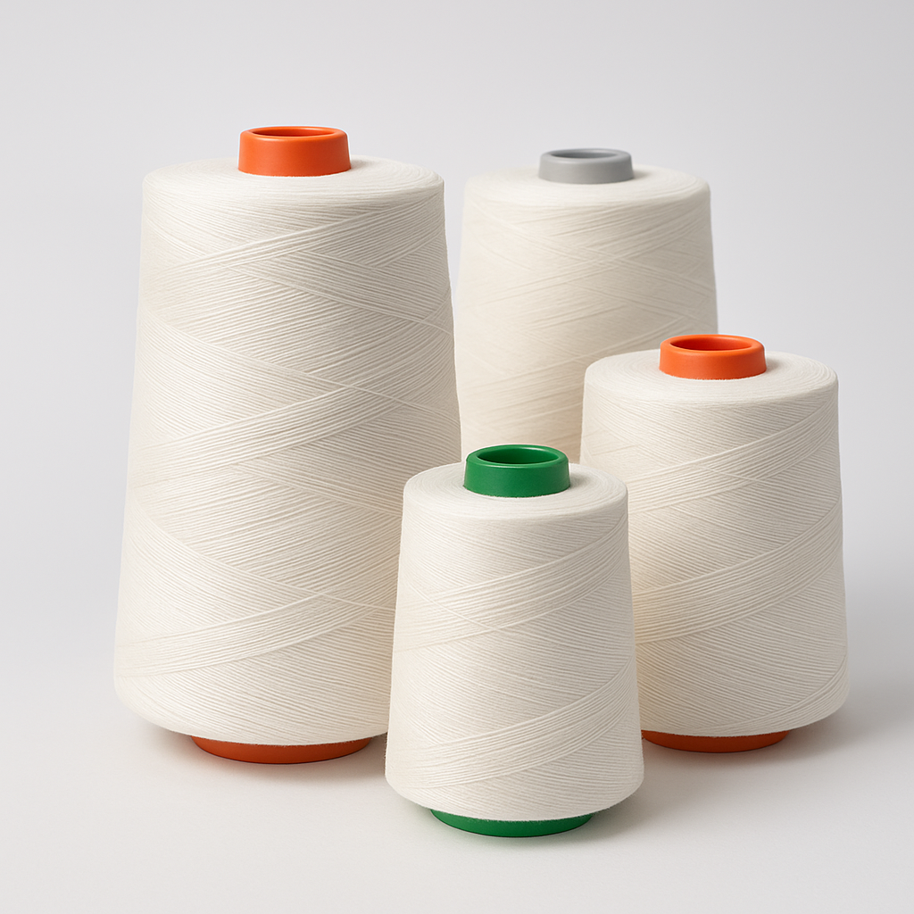 Group of industrial sewing thread cones